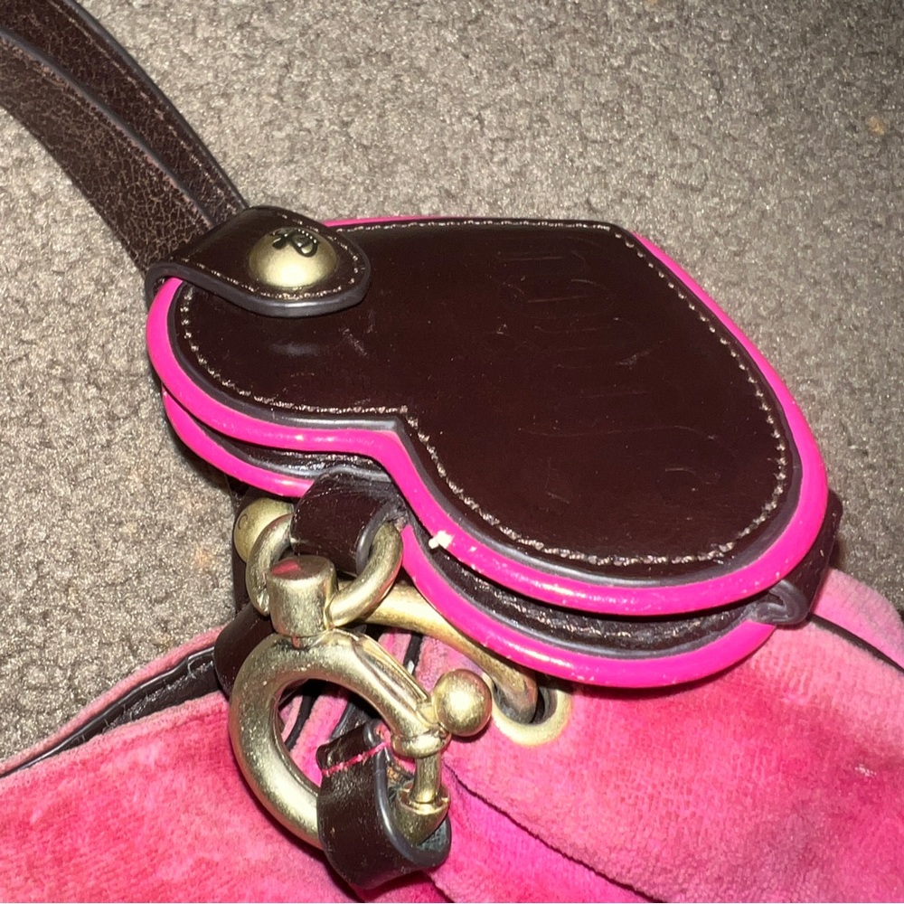 Pink Juicy Couture Purse Vintage Y2K Shoulder Bag Handbag Preloved Satchel Rare - Picture 11 of 13